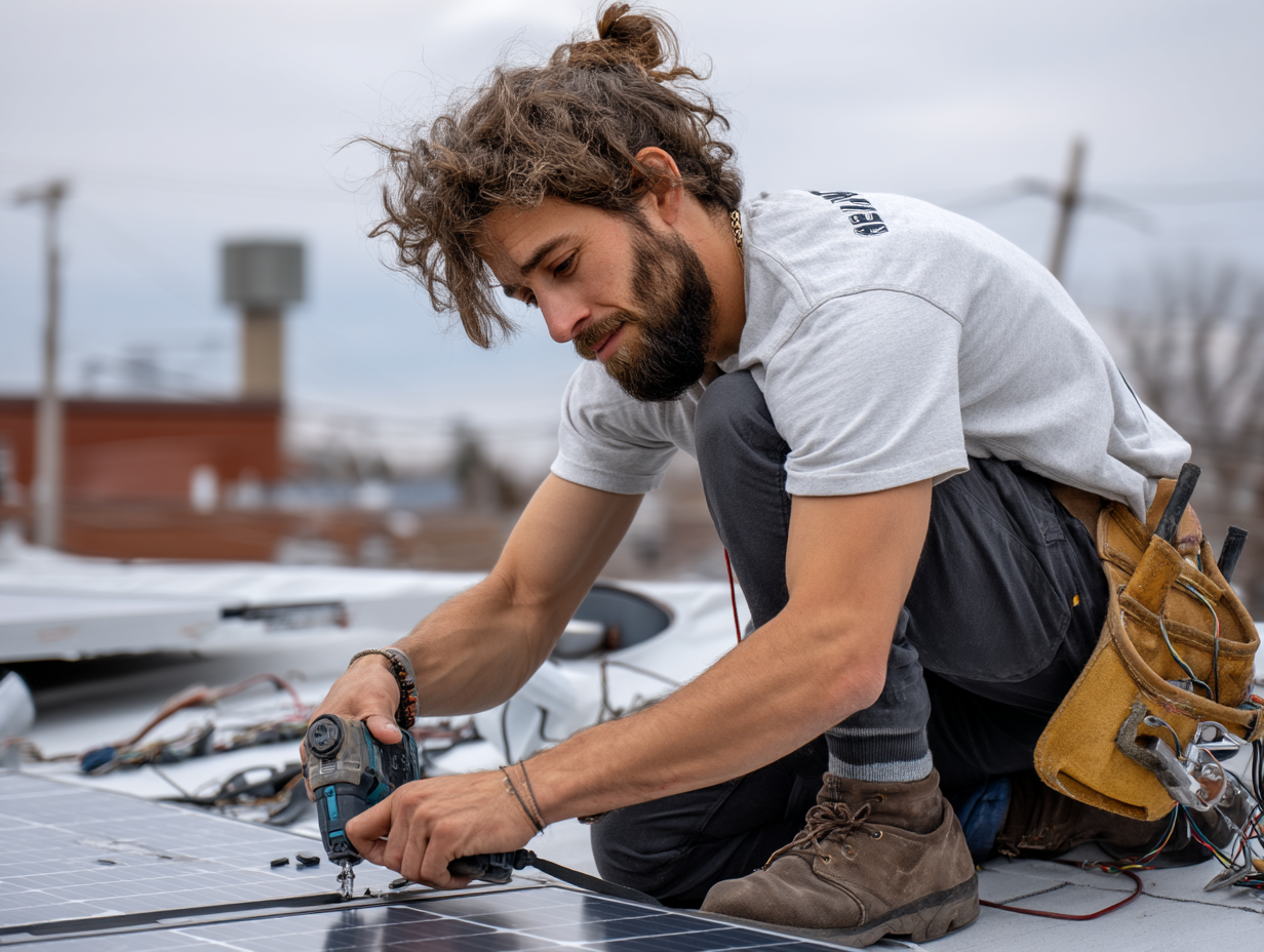 Solaranlage auf Industriedach